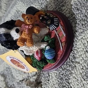 Collectible cute dog statue